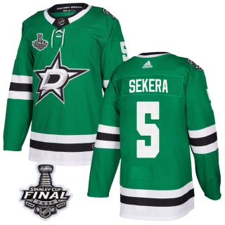 Men's Andrej Sekera Dallas Stars Adidas Home 2020 Stanley Cup Final Bound Jersey - Authentic Green