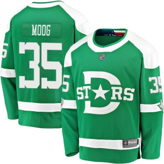 Men's Andy Moog Dallas Stars Fanatics Branded 2020 Winter Classic Jersey - Breakaway Green