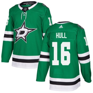 Men's Brett Hull Dallas Stars Adidas Home Jersey - Authentic Green