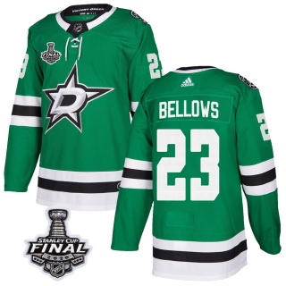 Men's Brian Bellows Dallas Stars Adidas Home 2020 Stanley Cup Final Bound Jersey - Authentic Green