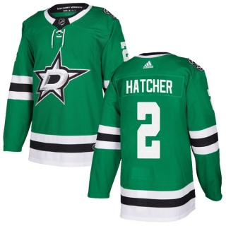 Men's Derian Hatcher Dallas Stars Adidas Home Jersey - Authentic Green