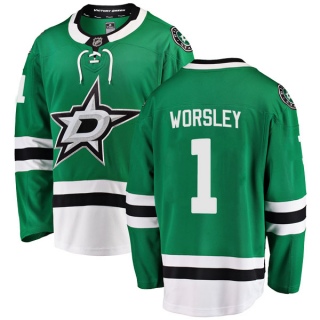 Men's Gump Worsley Dallas Stars Fanatics Branded Home Jersey - Breakaway Green