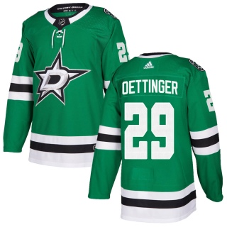 Men's Jake Oettinger Dallas Stars Adidas ized Home Jersey - Authentic Green
