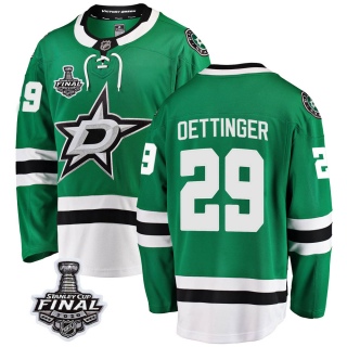 Men's Jake Oettinger Dallas Stars Fanatics Branded Home 2020 Stanley Cup Final Bound Jersey - Breakaway Green