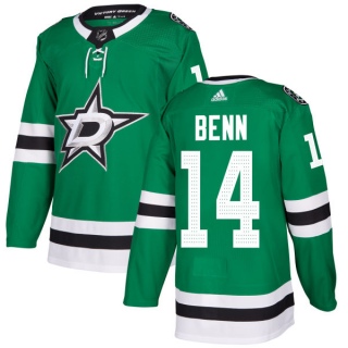 Men's Jamie Benn Dallas Stars Adidas Kelly Jersey - Authentic Green