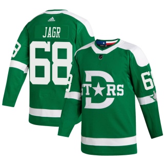Men's Jaromir Jagr Dallas Stars Adidas 2020 Winter Classic Jersey - Authentic Green