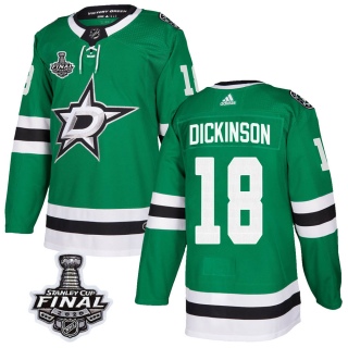 Men's Jason Dickinson Dallas Stars Adidas Home 2020 Stanley Cup Final Bound Jersey - Authentic Green
