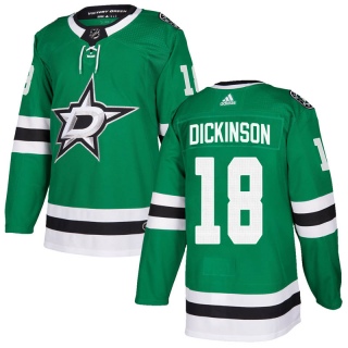Men's Jason Dickinson Dallas Stars Adidas Home Jersey - Authentic Green