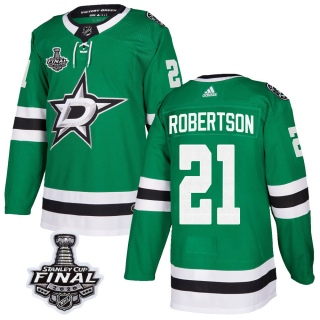 Men's Jason Robertson Dallas Stars Adidas Home 2020 Stanley Cup Final Bound Jersey - Authentic Green