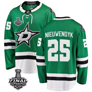 Men's Joe Nieuwendyk Dallas Stars Fanatics Branded Home 2020 Stanley Cup Final Bound Jersey - Breakaway Green