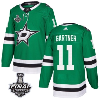 Men's Mike Gartner Dallas Stars Adidas Home 2020 Stanley Cup Final Bound Jersey - Authentic Green