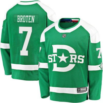 Men's Neal Broten Dallas Stars Fanatics Branded 2020 Winter Classic Jersey - Breakaway Green