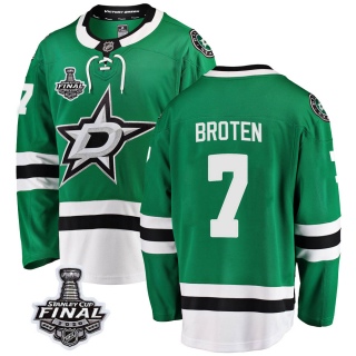 Men's Neal Broten Dallas Stars Fanatics Branded Home 2020 Stanley Cup Final Bound Jersey - Breakaway Green