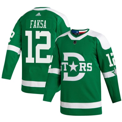 Men's Radek Faksa Dallas Stars Adidas 2020 Winter Classic Jersey - Authentic Green