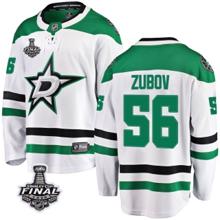 Men's Sergei Zubov Dallas Stars Fanatics Branded Away 2020 Stanley Cup Final Bound Jersey - Breakaway White