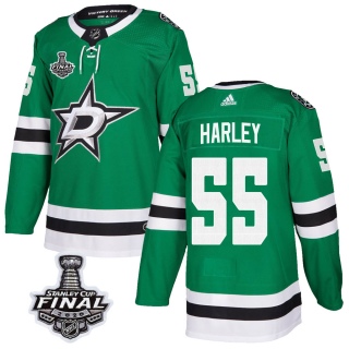 Men's Thomas Harley Dallas Stars Adidas Home 2020 Stanley Cup Final Bound Jersey - Authentic Green