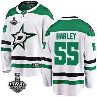Men's Thomas Harley Dallas Stars Fanatics Branded Away 2020 Stanley Cup Final Bound Jersey - Breakaway White