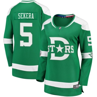 Women's Andrej Sekera Dallas Stars Fanatics Branded 2020 Winter Classic Jersey - Breakaway Green