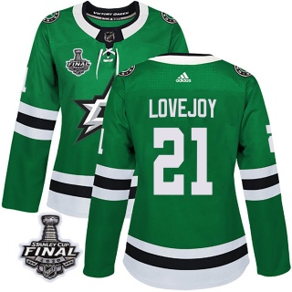 Women's Ben Lovejoy Dallas Stars Adidas Home 2020 Stanley Cup Final Bound Jersey - Authentic Green