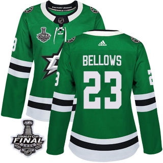 Women's Brian Bellows Dallas Stars Adidas Home 2020 Stanley Cup Final Bound Jersey - Authentic Green