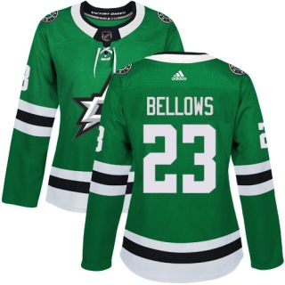 Women's Brian Bellows Dallas Stars Adidas Home Jersey - Authentic Green