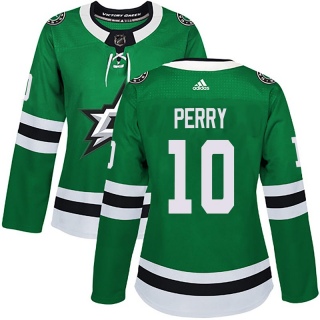 Women's Corey Perry Dallas Stars Adidas Home Jersey - Authentic Green