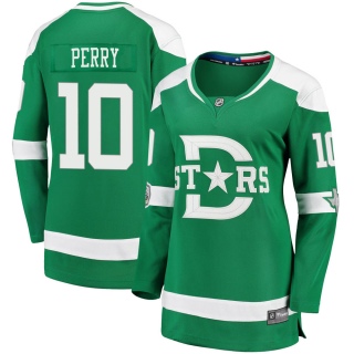 Women's Corey Perry Dallas Stars Fanatics Branded 2020 Winter Classic Jersey - Breakaway Green