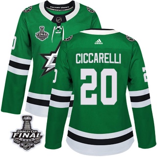 Women's Dino Ciccarelli Dallas Stars Adidas Home 2020 Stanley Cup Final Bound Jersey - Authentic Green