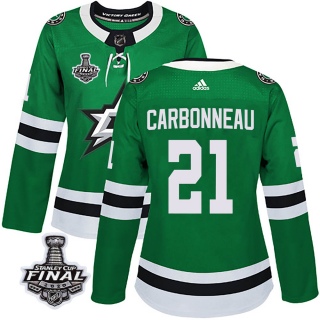 Women's Guy Carbonneau Dallas Stars Adidas Home 2020 Stanley Cup Final Bound Jersey - Authentic Green