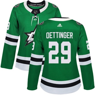 Women's Jake Oettinger Dallas Stars Adidas ized Home Jersey - Authentic Green