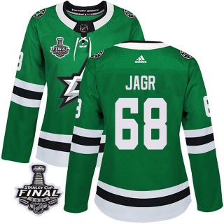 Women's Jaromir Jagr Dallas Stars Adidas Home 2020 Stanley Cup Final Bound Jersey - Authentic Green