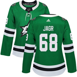 Women's Jaromir Jagr Dallas Stars Adidas Home Jersey - Authentic Green