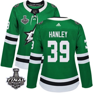 Women's Joel Hanley Dallas Stars Adidas Home 2020 Stanley Cup Final Bound Jersey - Authentic Green