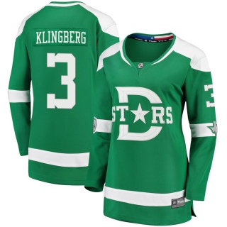 Women's John Klingberg Dallas Stars Fanatics Branded 2020 Winter Classic Jersey - Breakaway Green