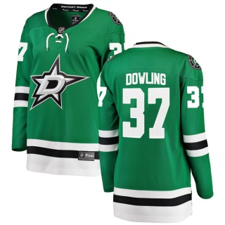 Women's Justin Dowling Dallas Stars Fanatics Branded Home Jersey - Breakaway Green