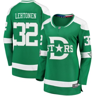 Women's Kari Lehtonen Dallas Stars Fanatics Branded 2020 Winter Classic Player Jersey - Breakaway Green
