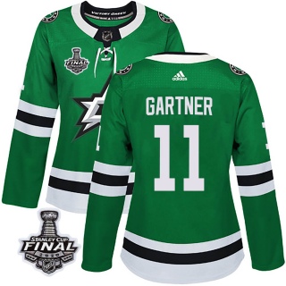 Women's Mike Gartner Dallas Stars Adidas Home 2020 Stanley Cup Final Bound Jersey - Authentic Green