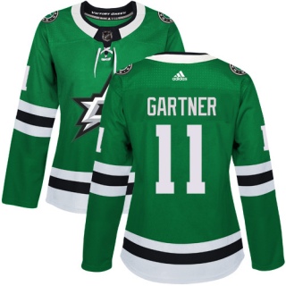 Women's Mike Gartner Dallas Stars Adidas Home Jersey - Authentic Green