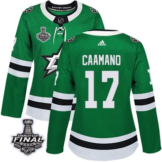 Women's Nick Caamano Dallas Stars Adidas Home 2020 Stanley Cup Final Bound Jersey - Authentic Green
