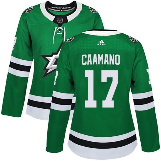 Women's Nick Caamano Dallas Stars Adidas Home Jersey - Authentic Green