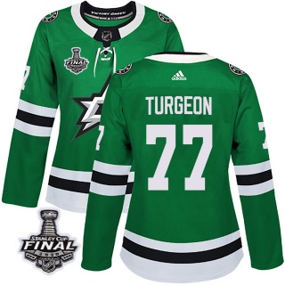 Women's Pierre Turgeon Dallas Stars Adidas Home 2020 Stanley Cup Final Bound Jersey - Authentic Green