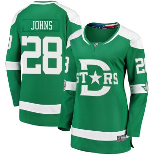 Women's Stephen Johns Dallas Stars Fanatics Branded 2020 Winter Classic Jersey - Breakaway Green