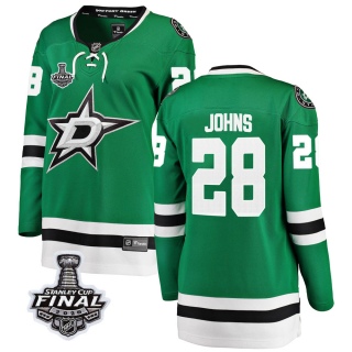 Women's Stephen Johns Dallas Stars Fanatics Branded Home 2020 Stanley Cup Final Bound Jersey - Breakaway Green