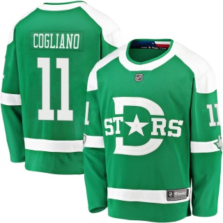 Youth Andrew Cogliano Dallas Stars Fanatics Branded 2020 Winter Classic Jersey - Breakaway Green