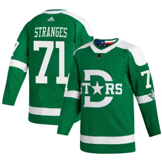 Youth Antonio Stranges Dallas Stars Adidas 2020 Winter Classic Player Jersey - Authentic Green