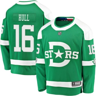 Youth Brett Hull Dallas Stars Fanatics Branded 2020 Winter Classic Jersey - Breakaway Green