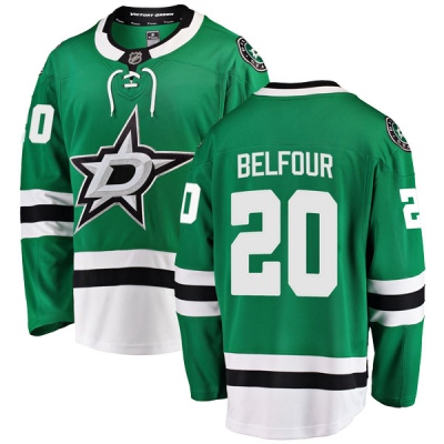 Youth Ed Belfour Dallas Stars Fanatics Branded Home Jersey - Breakaway Green
