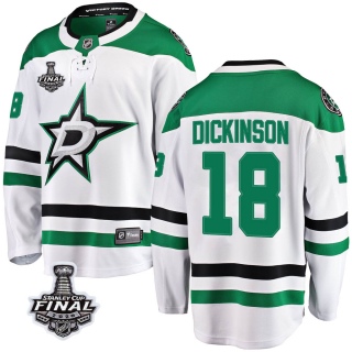 Youth Jason Dickinson Dallas Stars Fanatics Branded Away 2020 Stanley Cup Final Bound Jersey - Breakaway White