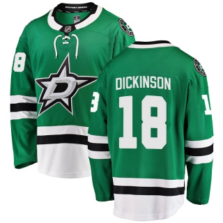 Youth Jason Dickinson Dallas Stars Fanatics Branded Home Jersey - Breakaway Green