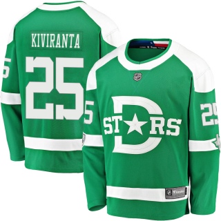 Youth Joel Kiviranta Dallas Stars Fanatics Branded 2020 Winter Classic Jersey - Breakaway Green
